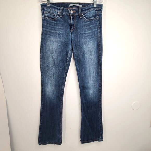 Joe's Jeans Rocker Ryder Dark Indigo Wash Boot cut Denim Jeans Mid Rise 32x34 - Picture 1 of 11